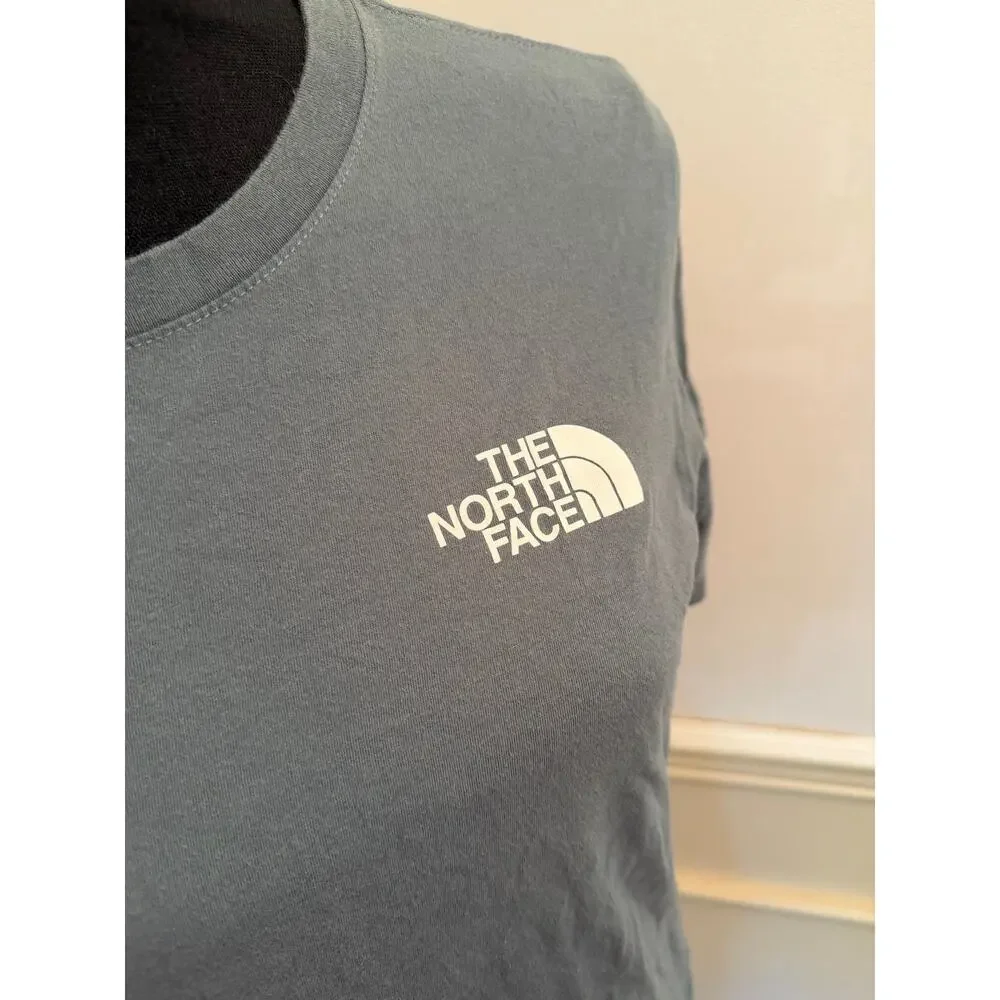 The North Face Short Sleeve Box NSE Graphic Tee - Slate Blue/Gray Size Medium